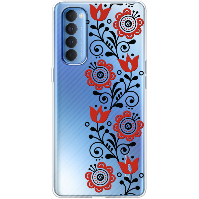 Прозрачный чехол BoxFace OPPO Reno 4 Pro Ethno Ornament