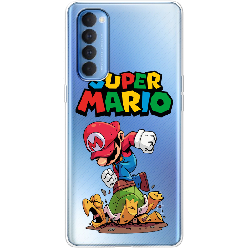 Прозрачный чехол BoxFace OPPO Reno 4 Pro Super Mario