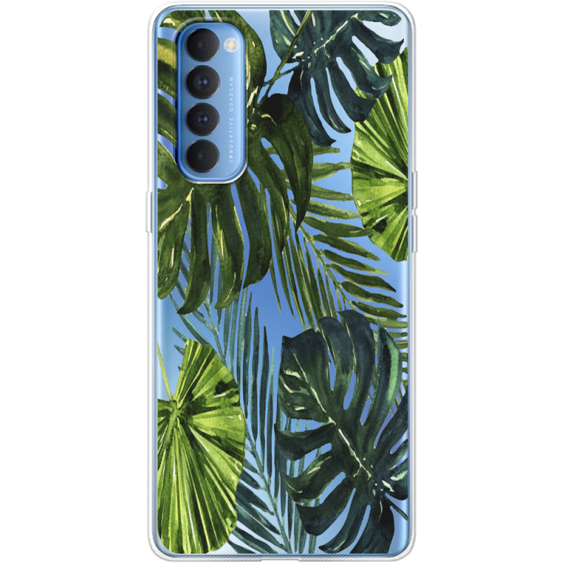 Прозрачный чехол BoxFace OPPO Reno 4 Pro Palm Tree