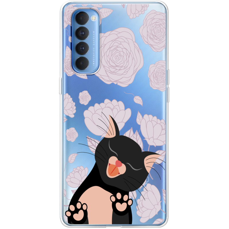 Прозрачный чехол BoxFace OPPO Reno 4 Pro Meow