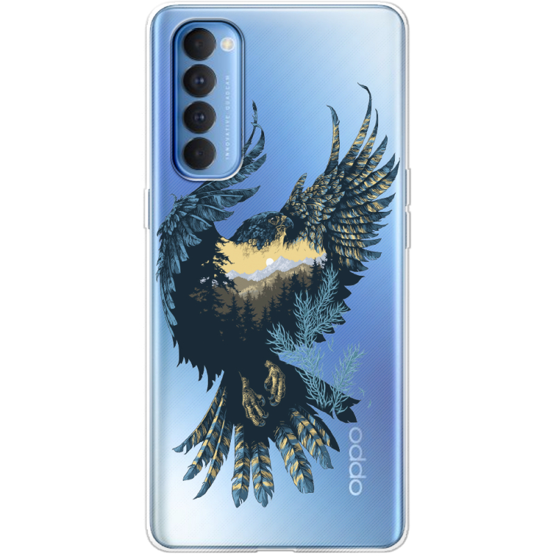 Прозрачный чехол BoxFace OPPO Reno 4 Pro Eagle