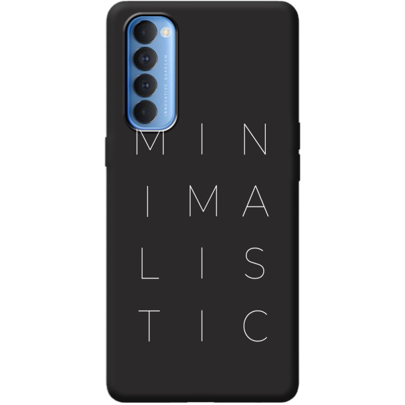 Черный чехол BoxFace OPPO Reno 4 Pro Minimalistic