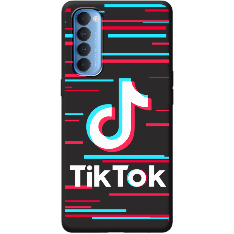 Черный чехол BoxFace OPPO Reno 4 Pro Tik Tok