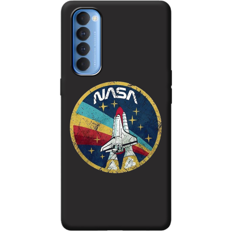 Черный чехол BoxFace OPPO Reno 4 Pro NASA