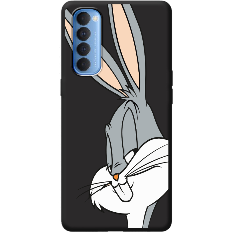 Черный чехол BoxFace OPPO Reno 4 Pro Lucky Rabbit