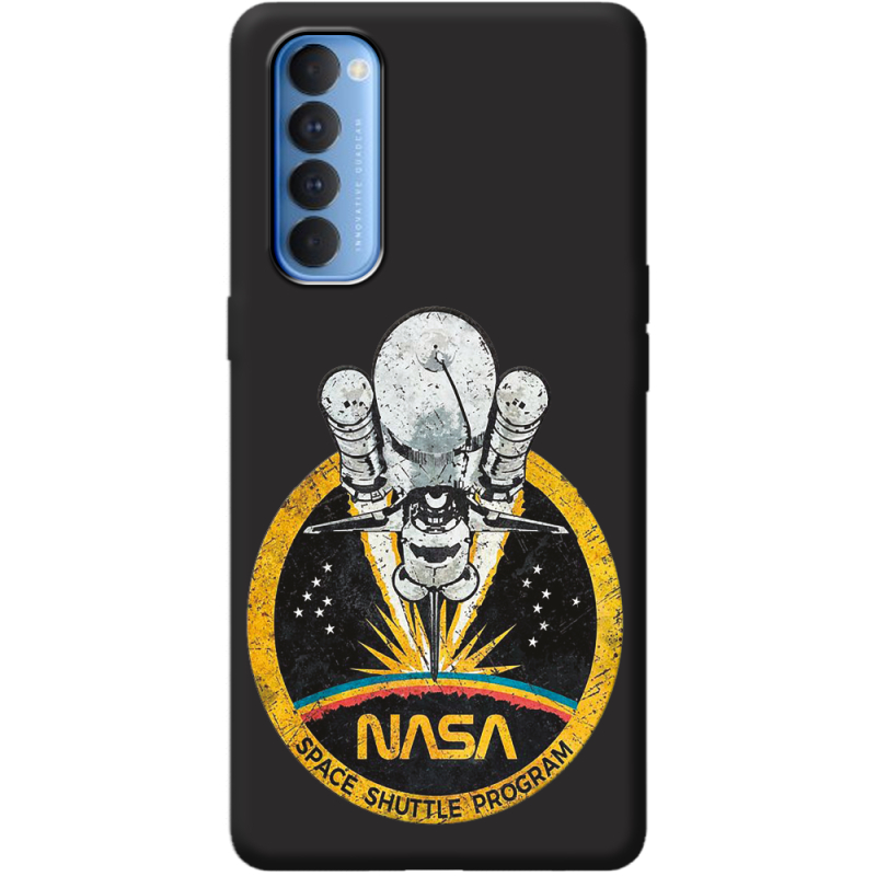 Черный чехол BoxFace OPPO Reno 4 Pro NASA Spaceship