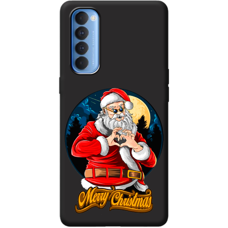 Черный чехол BoxFace OPPO Reno 4 Pro Cool Santa