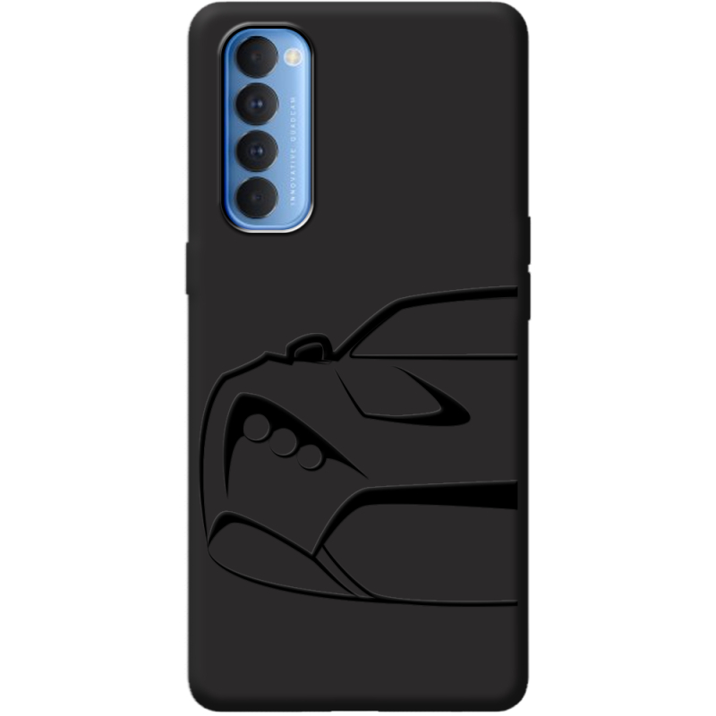 Черный чехол BoxFace OPPO Reno 4 Pro Sportcar