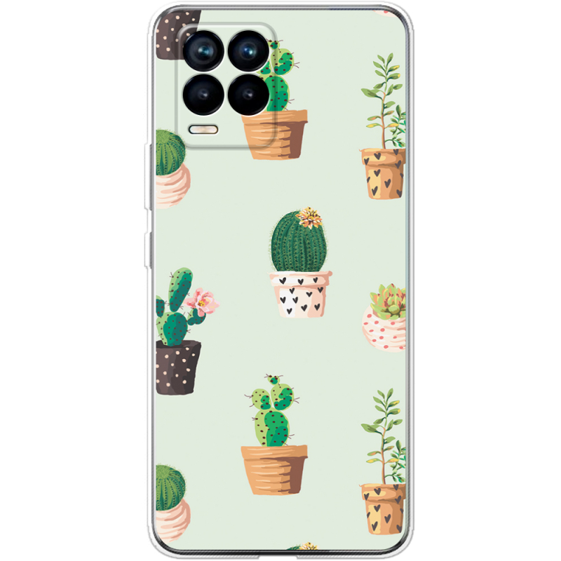 Чехол BoxFace Realme 8 L-green Cacti