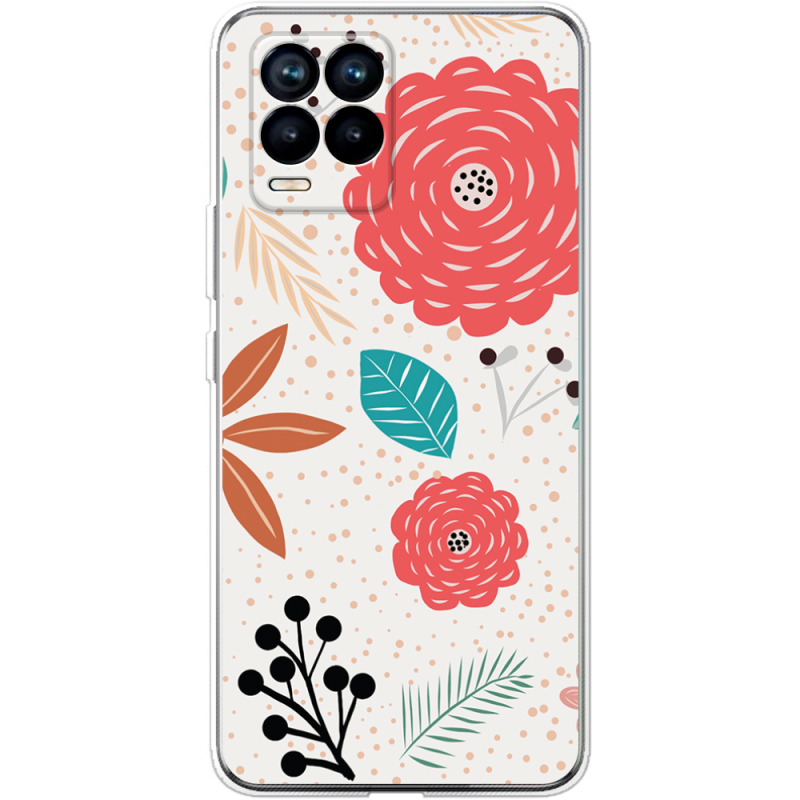 Чехол BoxFace Realme 8 Line Flowers