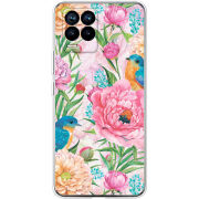 Чехол BoxFace Realme 8 Birds in Flowers