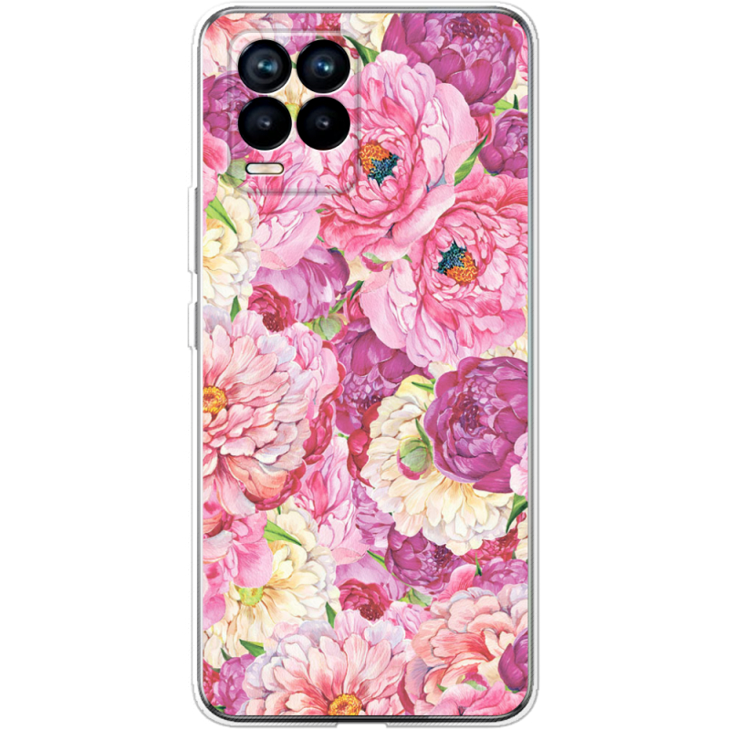 Чехол BoxFace Realme 8 Pink Peonies