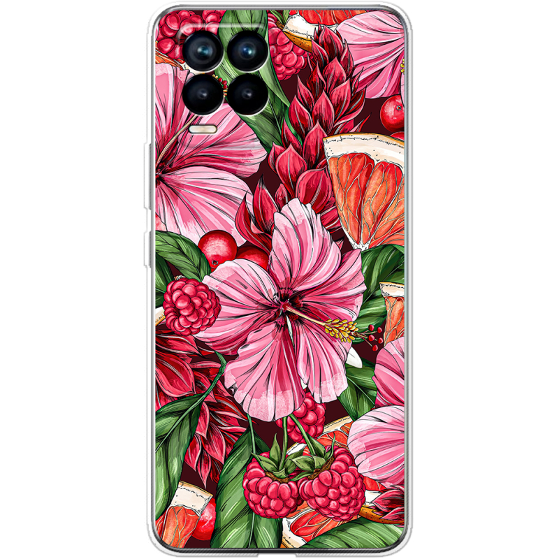 Чехол BoxFace Realme 8 Tropical Flowers