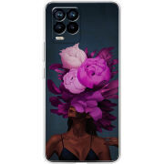 Чехол BoxFace Realme 8 Exquisite Purple Flowers