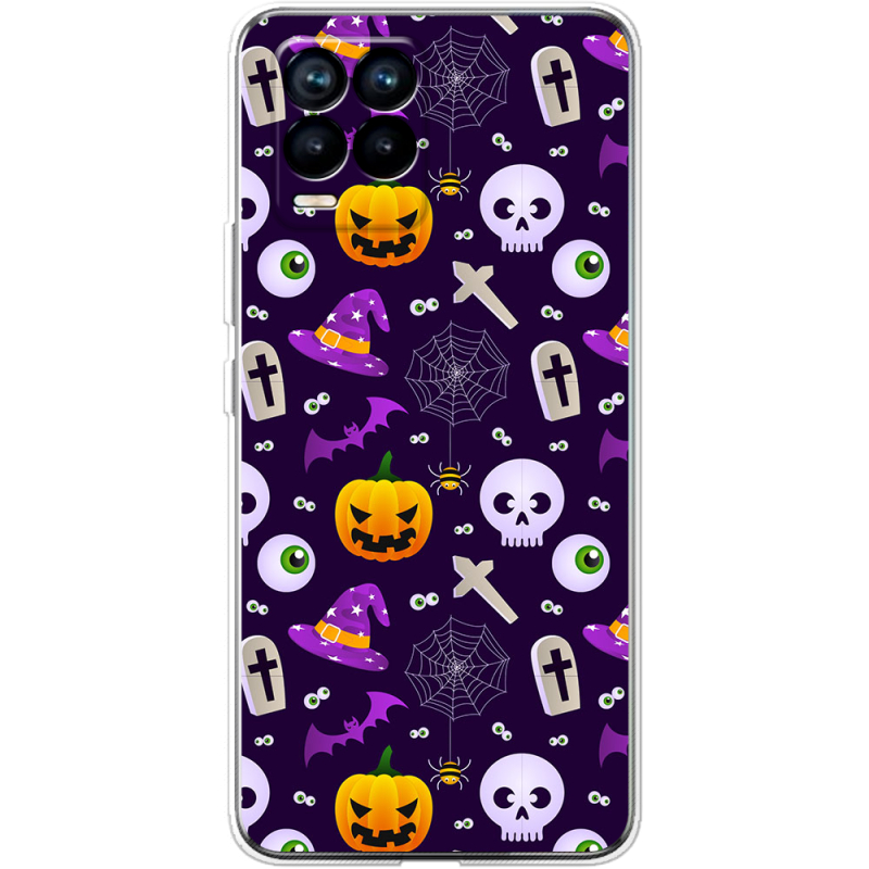 Чехол BoxFace Realme 8 Halloween Purple Mood