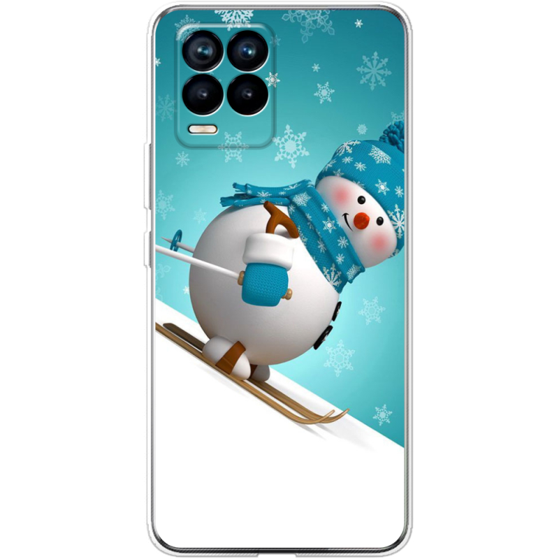 Чехол BoxFace Realme 8 Skier Snowman