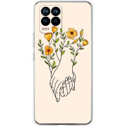 Чехол BoxFace Realme 8 Flower Hands