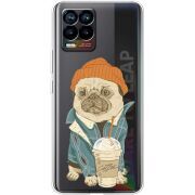 Прозрачный чехол BoxFace Realme 8 Dog Coffeeman