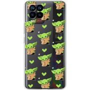 Прозрачный чехол BoxFace Realme 8 Pattern Baby Yoda