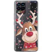 Прозрачный чехол BoxFace Realme 8 Winter Deer