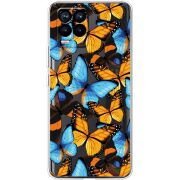 Прозрачный чехол BoxFace Realme 8 Butterfly Morpho