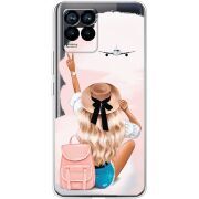 Прозрачный чехол BoxFace Realme 8 Travel Girl