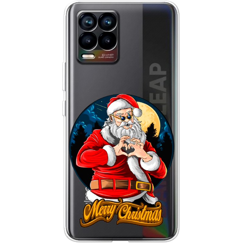 Прозрачный чехол BoxFace Realme 8 Cool Santa