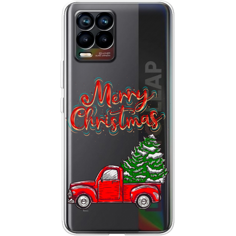 Прозрачный чехол BoxFace Realme 8 Holiday Car