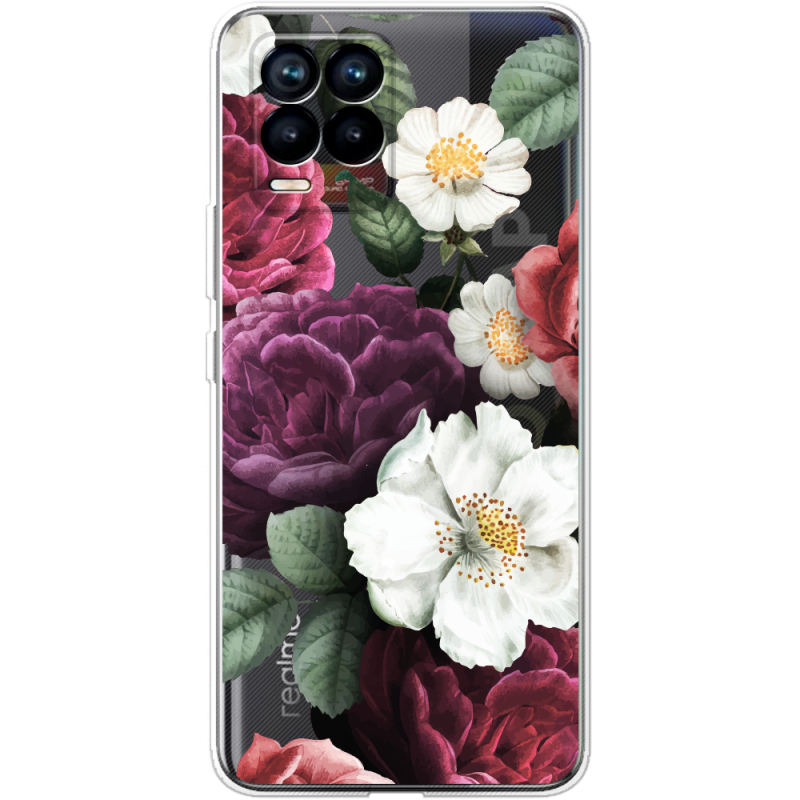 Прозрачный чехол BoxFace Realme 8 Floral Dark Dreams