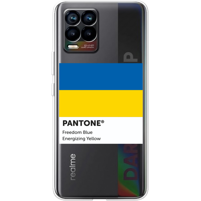 Прозрачный чехол BoxFace Realme 8 Pantone вільний синій