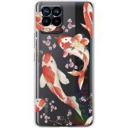 Прозрачный чехол BoxFace Realme 8 Japanese Koi Fish