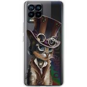 Прозрачный чехол BoxFace Realme 8 Steampunk Cat