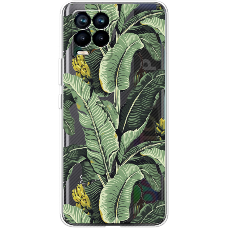 Прозрачный чехол BoxFace Realme 8 Banana Leaves