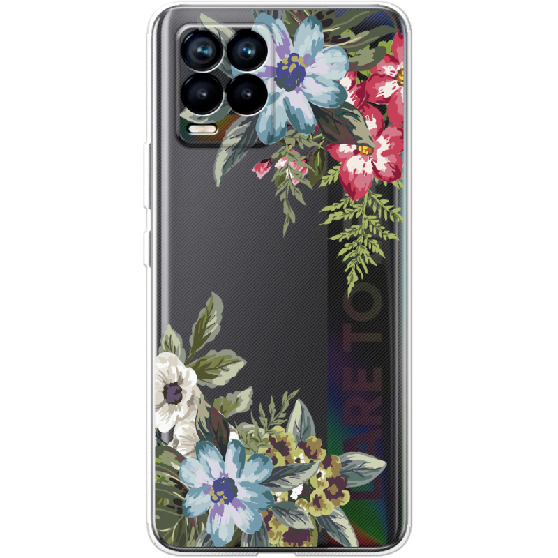 Прозрачный чехол BoxFace Realme 8 Floral