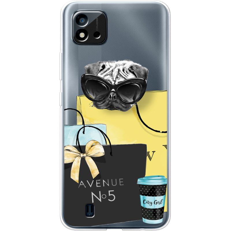 Прозрачный чехол BoxFace Realme C11 2021 Fashion Pug