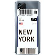 Прозрачный чехол BoxFace Realme C11 2021 Ticket New York