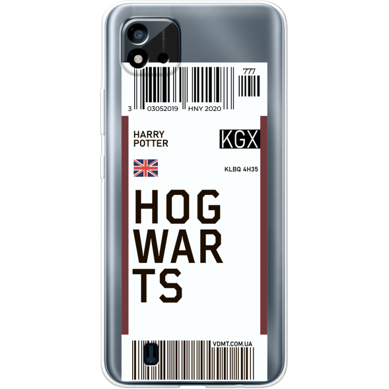 Прозрачный чехол BoxFace Realme C11 2021 Ticket Hogwarts