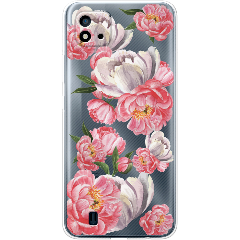 Прозрачный чехол BoxFace Realme C11 2021 Peony Watercolor Style