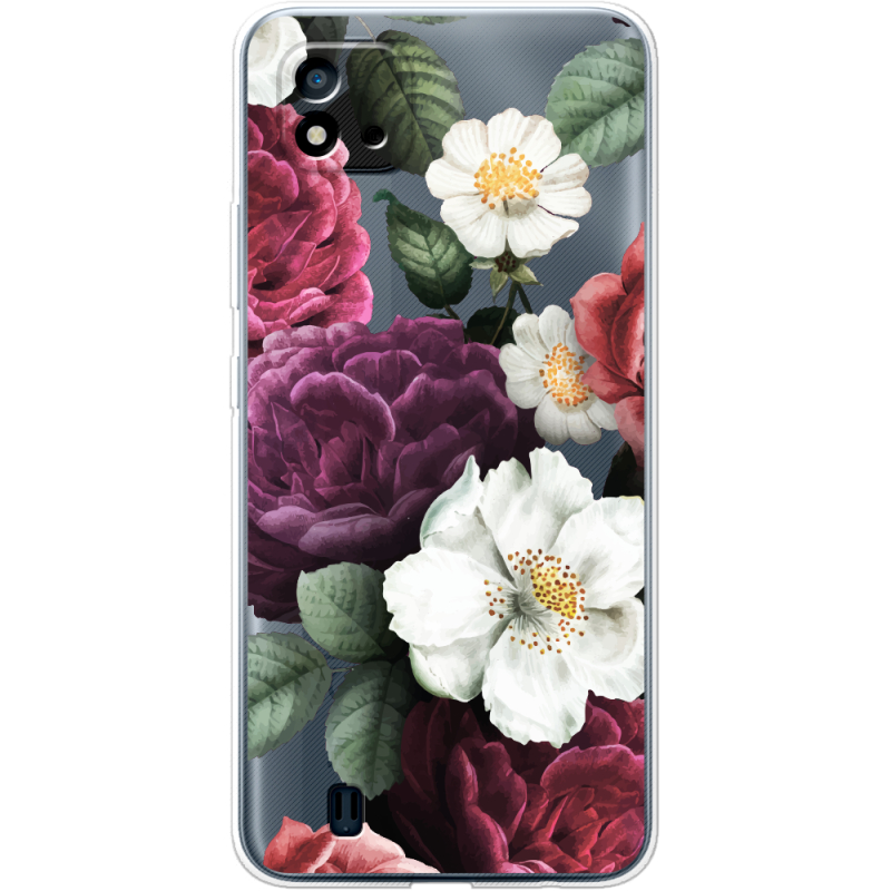 Прозрачный чехол BoxFace Realme C11 2021 Floral Dark Dreams