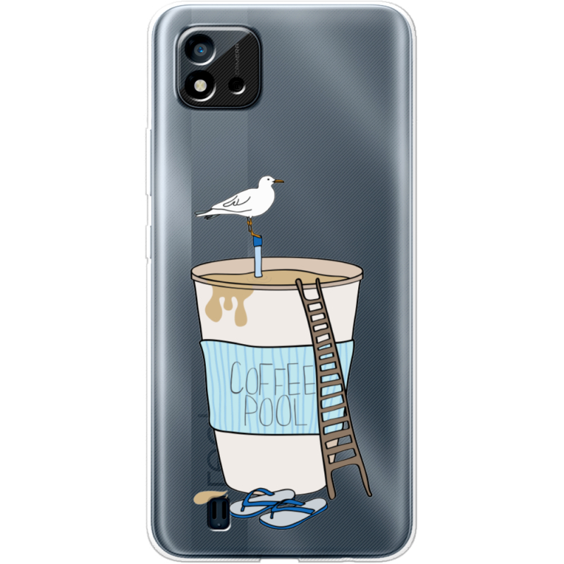 Прозрачный чехол BoxFace Realme C11 2021 Segull in Cofee Pool