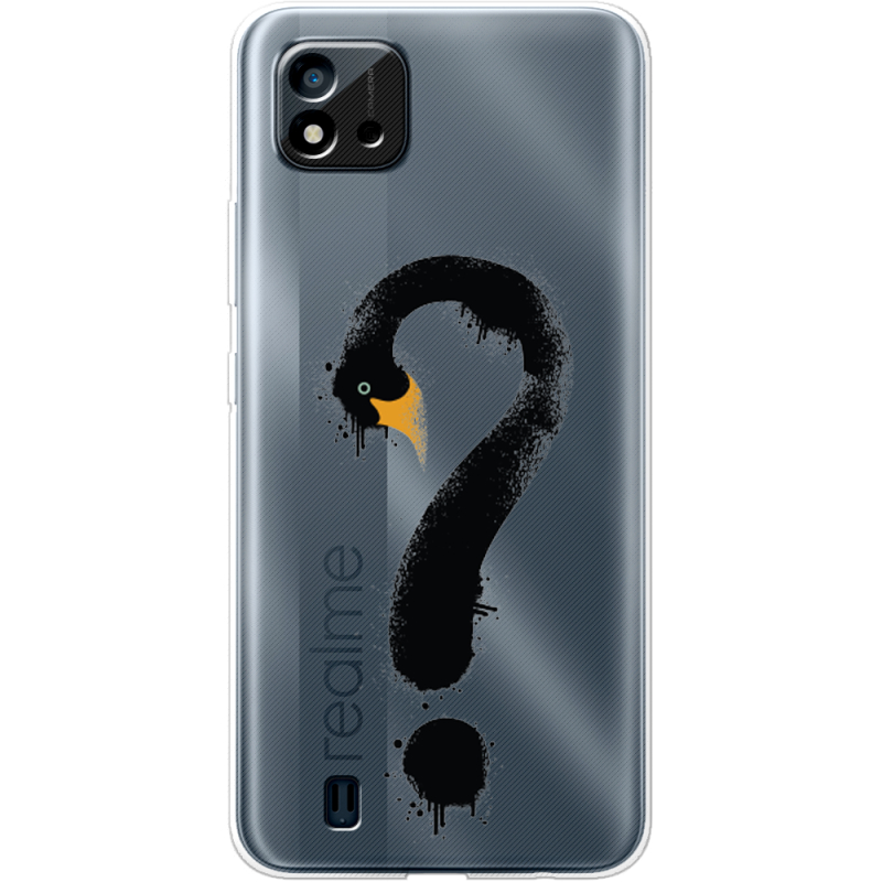 Прозрачный чехол BoxFace Realme C11 2021 Swan question