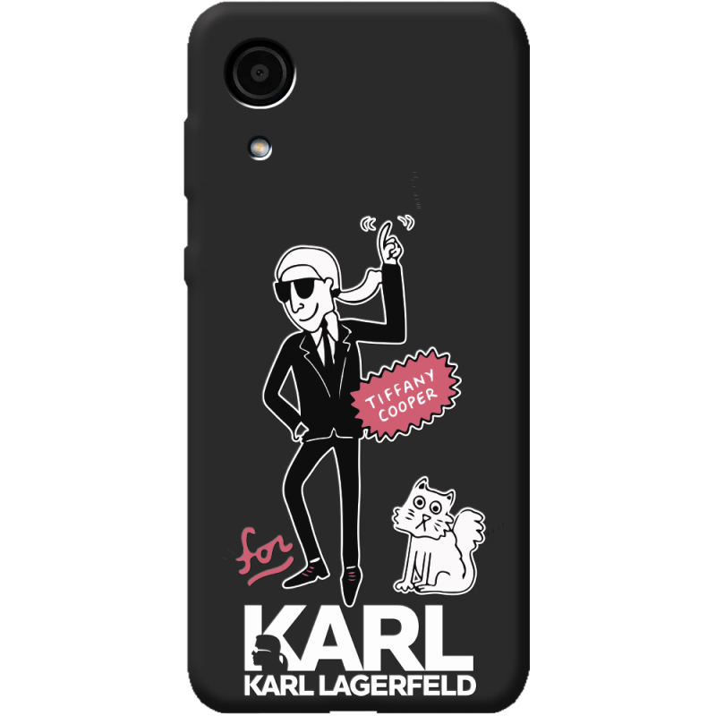 Черный чехол BoxFace Samsung Galaxy A03 Core A032 For Karl