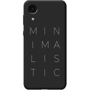 Черный чехол BoxFace Samsung Galaxy A03 Core A032 Minimalistic