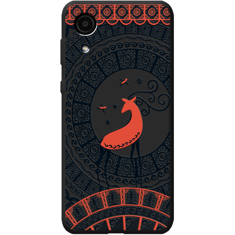 Черный чехол BoxFace Samsung Galaxy A03 Core A032 Ornament