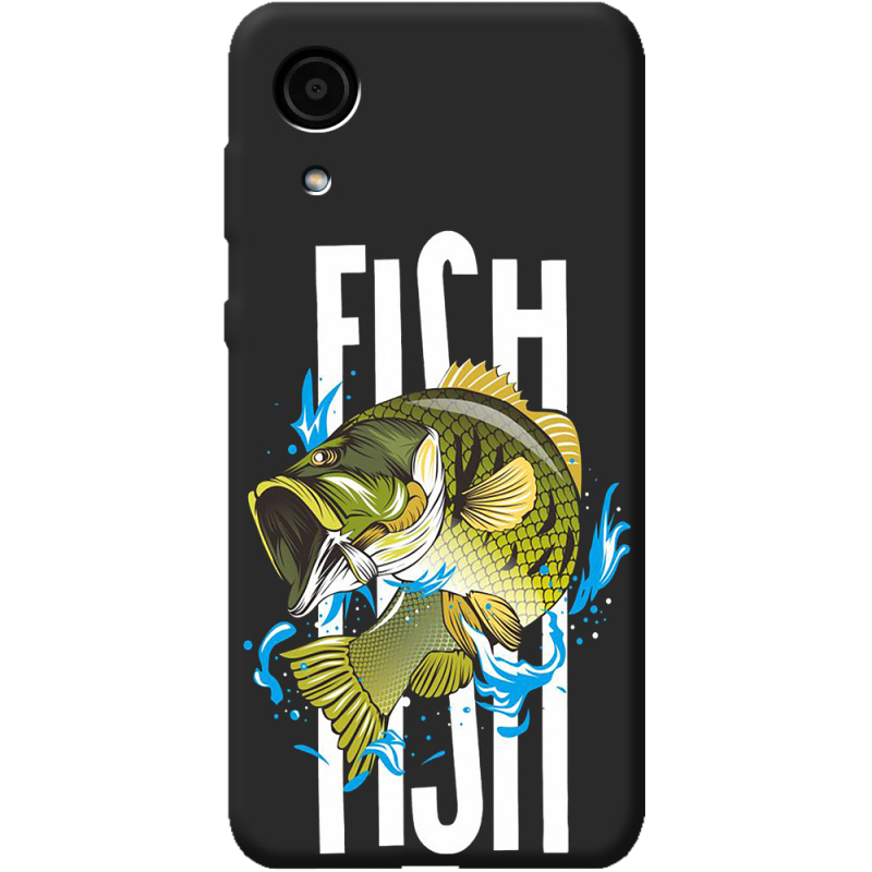 Черный чехол BoxFace Samsung Galaxy A03 Core A032 Fish