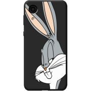 Черный чехол BoxFace Samsung Galaxy A03 Core A032 Lucky Rabbit