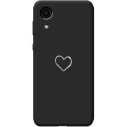 Черный чехол BoxFace Samsung Galaxy A03 Core A032 My Heart