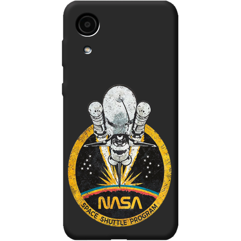 Черный чехол BoxFace Samsung Galaxy A03 Core A032 NASA Spaceship