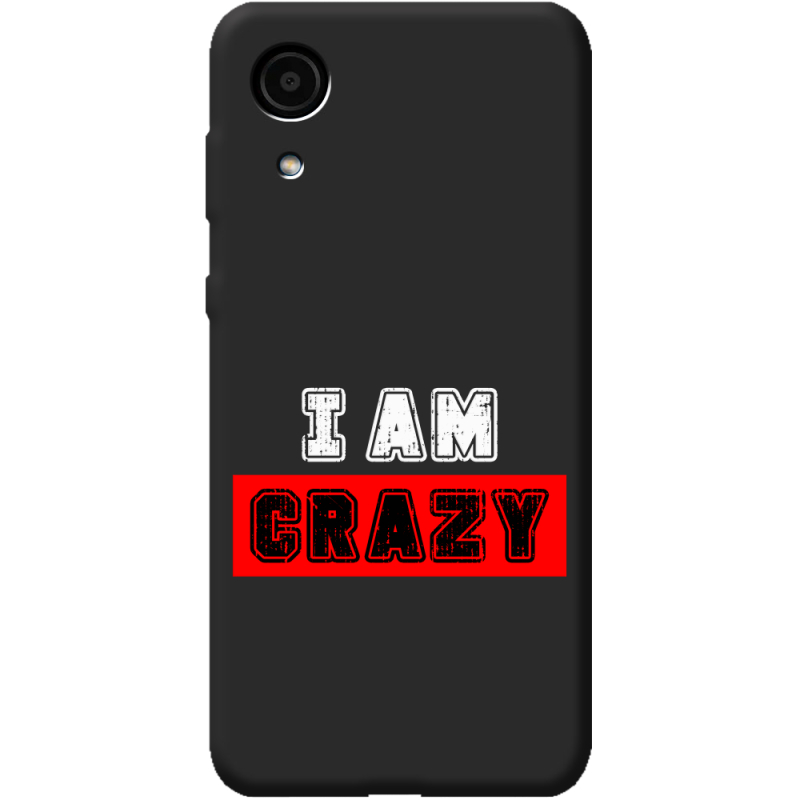 Черный чехол BoxFace Samsung Galaxy A03 Core A032 I'm Crazy