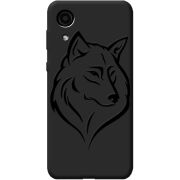 Черный чехол BoxFace Samsung Galaxy A03 Core A032 Wolf